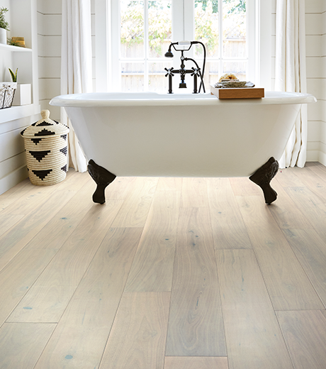 Bathtub and hardwood from the Floor Store and Design in Columbia